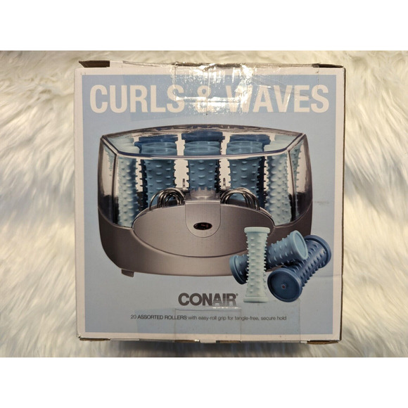 Conair Curls & waves Instant Heat 20 Multi-Size - BLUE - Picture 1 of 6